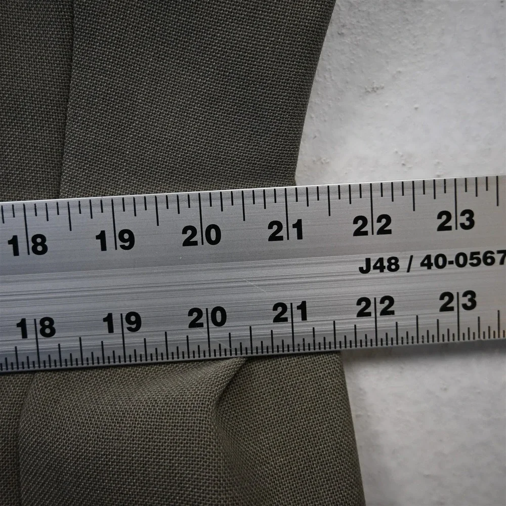 Vtg USA 44S Tan Taupe Gray Hopsack Gold Button Mens Blazer Jacket Sport Coat‎
